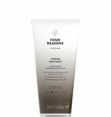 Four Reasons Color Mask Toning Treatment Coffee Tooniv Juuksemask Külm Tumepruun