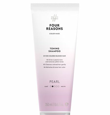 Four Reasons Color Mask Toning Shampoo Pearl Tooniv Šampoon Blondidele Juustele