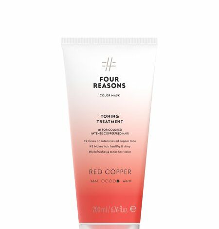 Four Reasons Color Mask Toning Treatment Red Copper Tooniv Juuksemask Punane Vask
