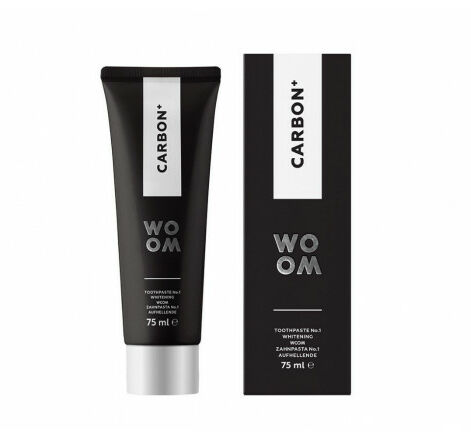 WOOM Carbon+ Черная Отбеливающая Зубная Паста