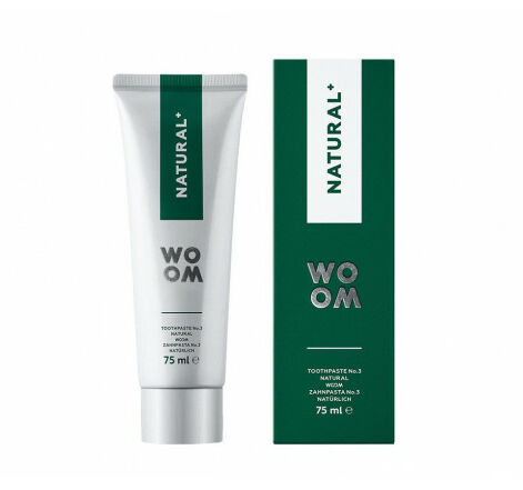 WOOM Natural+ Natural Choice for Healthy Gums and Teeth