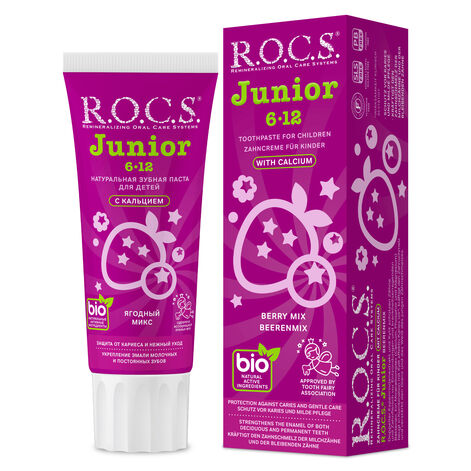 R.O.C.S. Junior Berry Mix 6-12 Toothpaste Zobu pasta