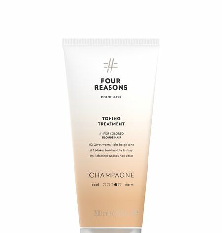 Four Reasons Color Mask Toning Treatment Champagne Tooniv juuksemask šampanja