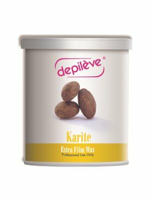 Depileve Karite Extra Film Wax, Stripless Hard Wax for allergic and sensitive skin