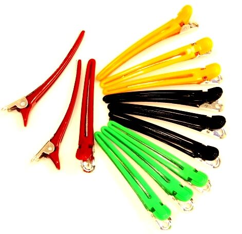 Hair sectioning clips Nylon-Aluminium, different colors