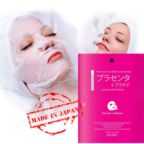 Placenta + Platinum essence mask, Mitomo Japan