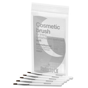 RefectoCil Cosmetic brush silver/soft Косметическая кисточка, мягкая/серебристая