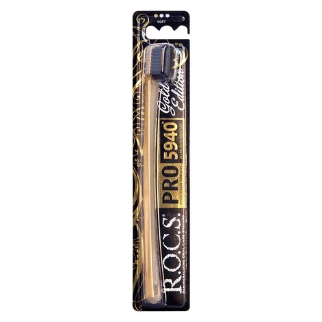 R.O.C.S. PRO GOLD EDITION Toothbrush Eksklusiivne Hambahari Black/Gold