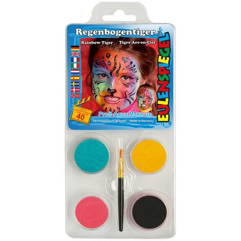 Комплект Regenbogentiger  - 4 цвета 1 кисть