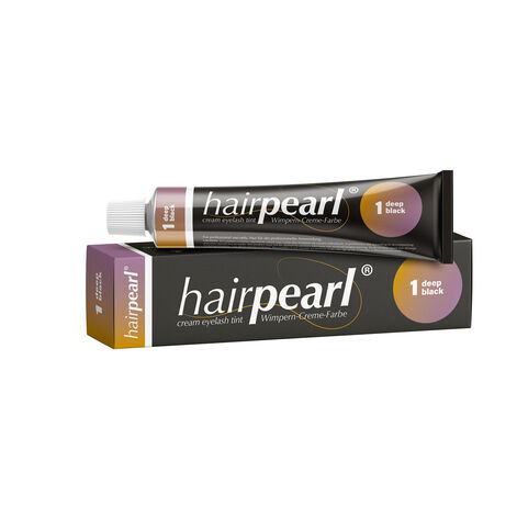 Hairpearl Cream Eyelash Tint, Ripsme- ja kulmuvärv Sügavmust No 1