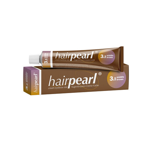 Hairpearl Cream Eyelash Tint, Ripsme- ja kulmuvärv Keskmiselt Pruun No 3.1
