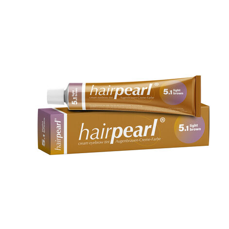 Hairpearl Cream Eyelash Tint, Ripsme- ja kulmuvärv Hele Pruun No 5.1