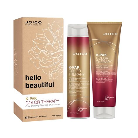 Joico K-Pak Color Therapy Holiday Duo 2022, Hiusten värinsuojatuotteiden lahjasetti.