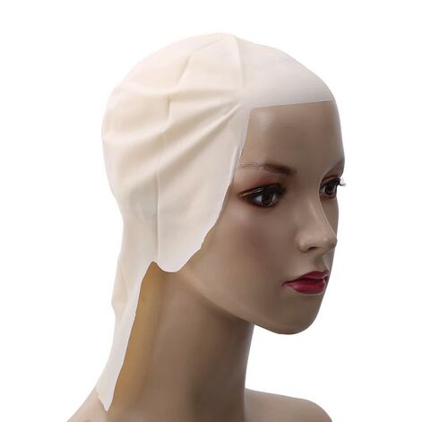 Bald Head Cover Latex Mask For Long Hair, Skallig latexmask för långt hår