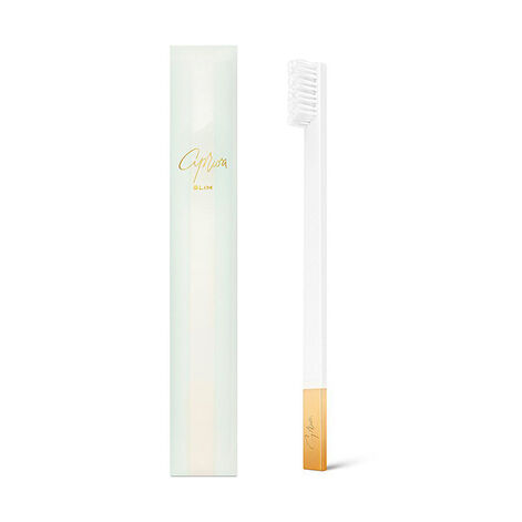 SLIM by Apriori White Gold Medium Toothbrush