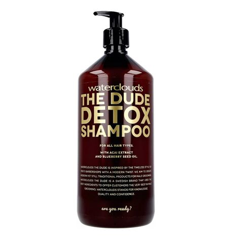 Waterclouds The Dude Detox Shampoo Djuprengörande schampo för män