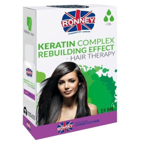 Ronney Professional Keratin Complex Regenerating Effekt Hair Oil, Matu eļļa ar keratīnu
