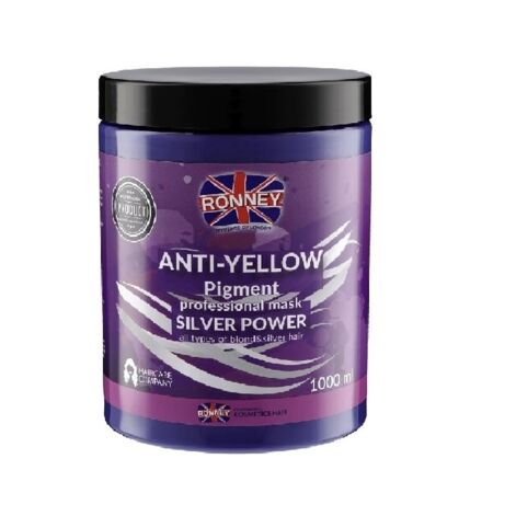 Ronney Silver Power Anti-Yellow Pigment Mask, Silver Mask