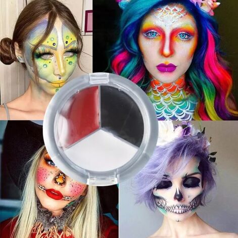 Professional Face And Body Paint, Профессиональная краска для лица и тела 3 цвета