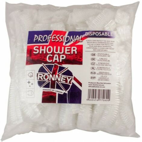 Ronney Professional Disposable Shower Cap, Vienreizējās lietošanas plastmasas vāciņš