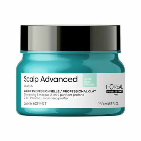 L'Oréal Professionnel Scalp Advanced Anti-Oiliness 2-in-1 Deep Purifier Clay, Syväpuhdistava savi