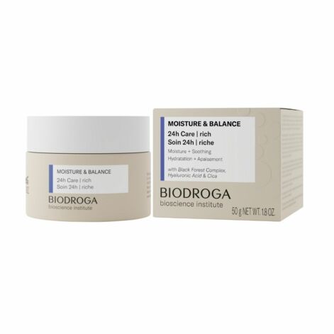 Biodroga Moisture & Balance 24H Care Rich, Återfuktande och balanserande kräm för torr hud