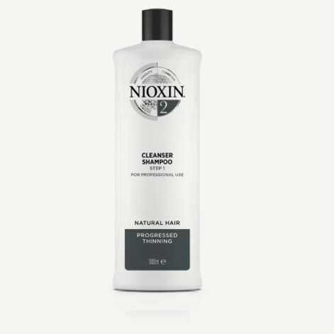 Nioxin System 2 Cleanser Shampoo Natural Hair, Puhdistava Shampoo
