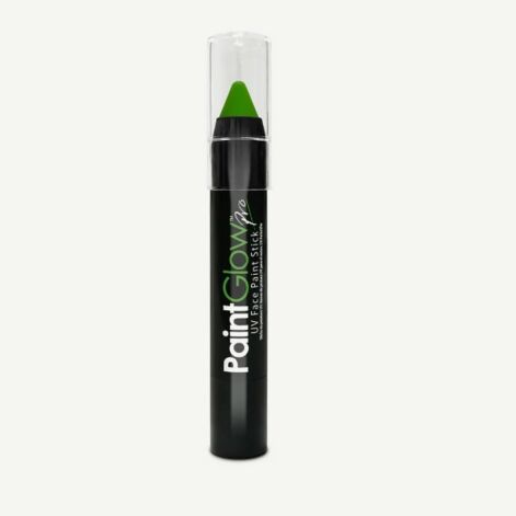 PaintGlow UV Face & Body Paint Stick, Uv Näo- Ja Kehamaalingupliiats Green