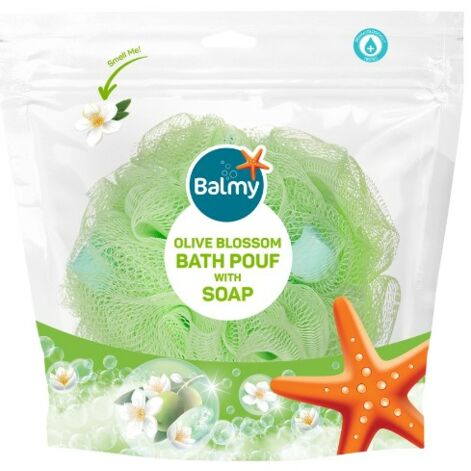 Balmy Sponge For Washing With Soap, Pesemisnuustik Seebiga Oliiv