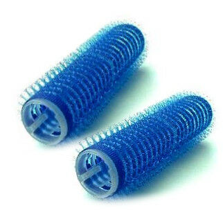 Velcro hair rollers, blue, Ø 15 mm