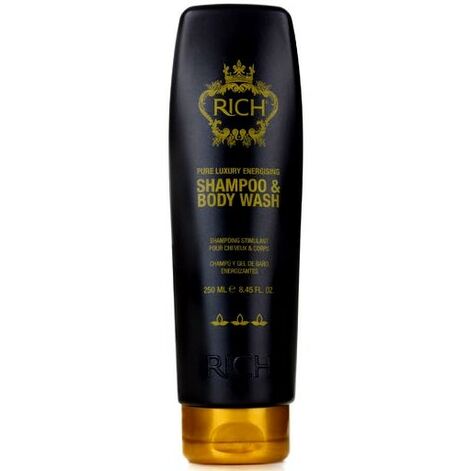 RICH шампунь и, одновременно, гель для душа с запахом мяты - Pure Luxury Energising Shampoo & Body Wash, 250ml.