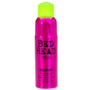 TIGI Bedhead Headrush Shine Spray is a lightweight mist that gives massive shine for glossy, healthy looking hair.