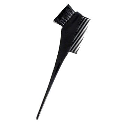 Bravehead hair color brush with comb, Black