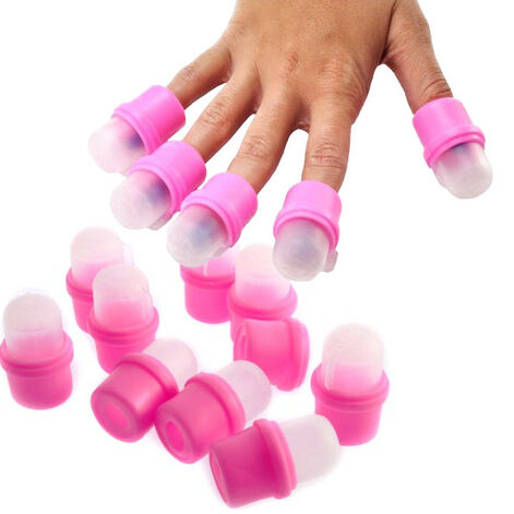 Кольца для растворения лака для ногтей, 10шт в упаковке - ногтевые шапочки