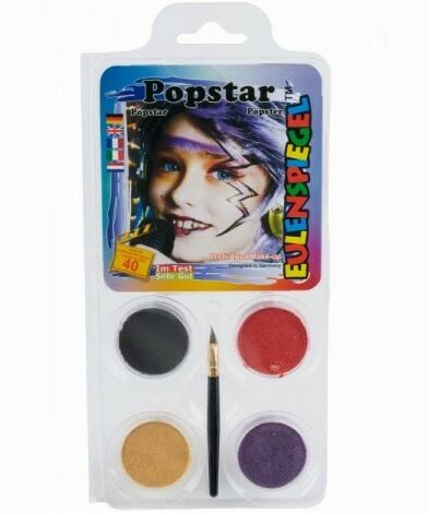 Komplekt Popstar - 4 pärlmutter värviga + Pintsel