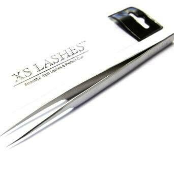XS Lashes L Shape Eyelash Tweezers, 14cm