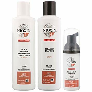 Nioxin - Matu atjaunošanas sistēma smalkiem, ķīmiski apstrādātiem matiem, komplekts No 4