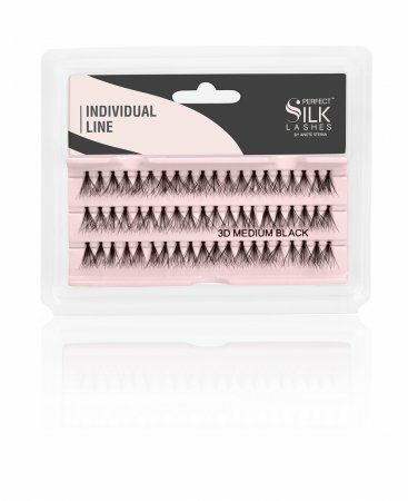 Perfect Silk Lashes Eyelash Extensions, 3D Medium Black