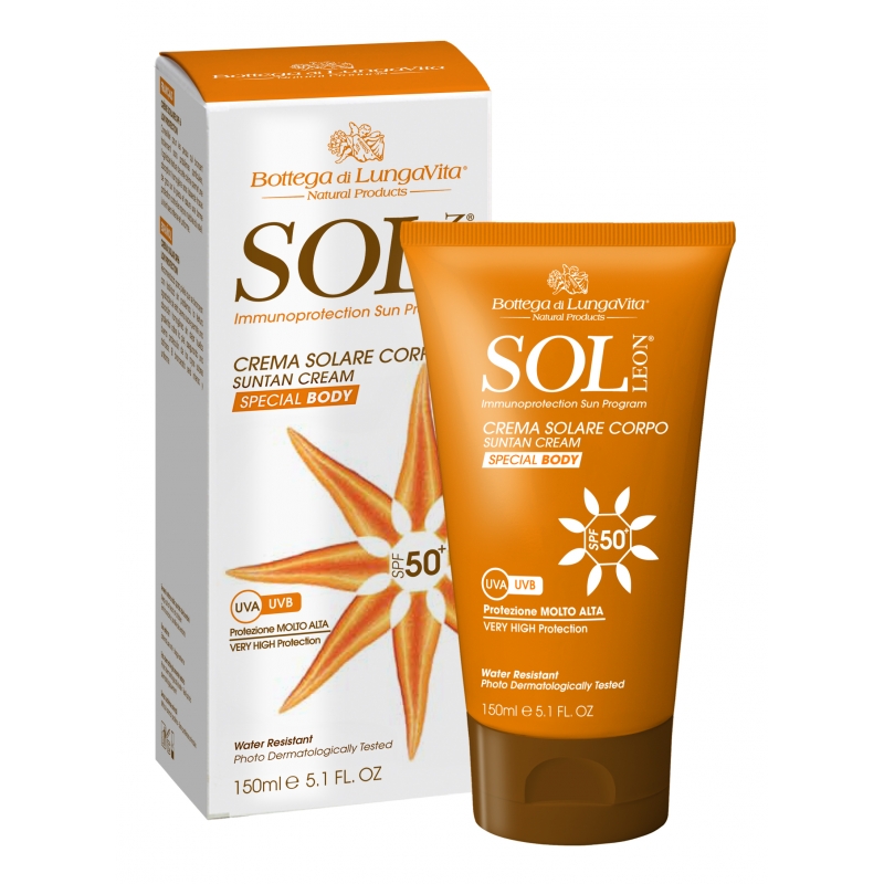 Bottega di LungaVita SOL Sun Protection Cream Veekindel päikesekaitsekreem SPF 50