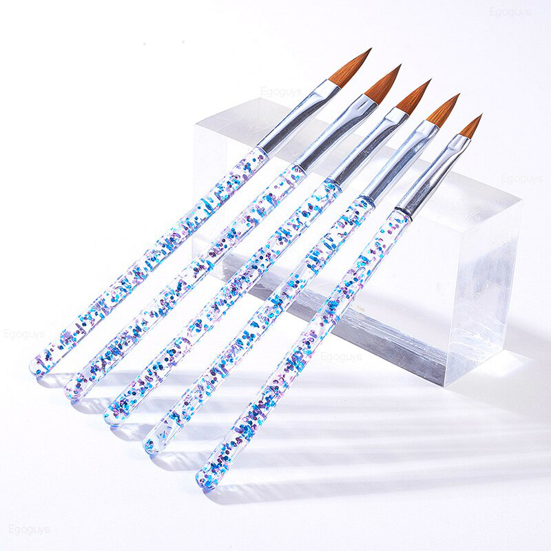 Crystal Acrylic, UV Gel Liner brushes, Akryl- och Gel-borstar