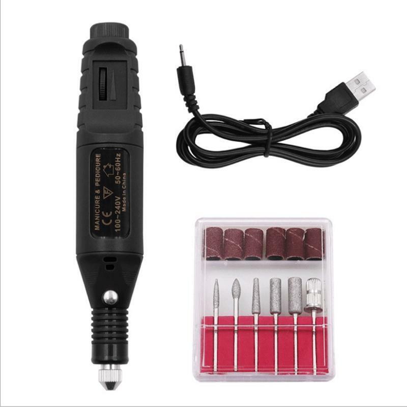 Electric Nail Drill USB Manicure Pen Sander Polisher
