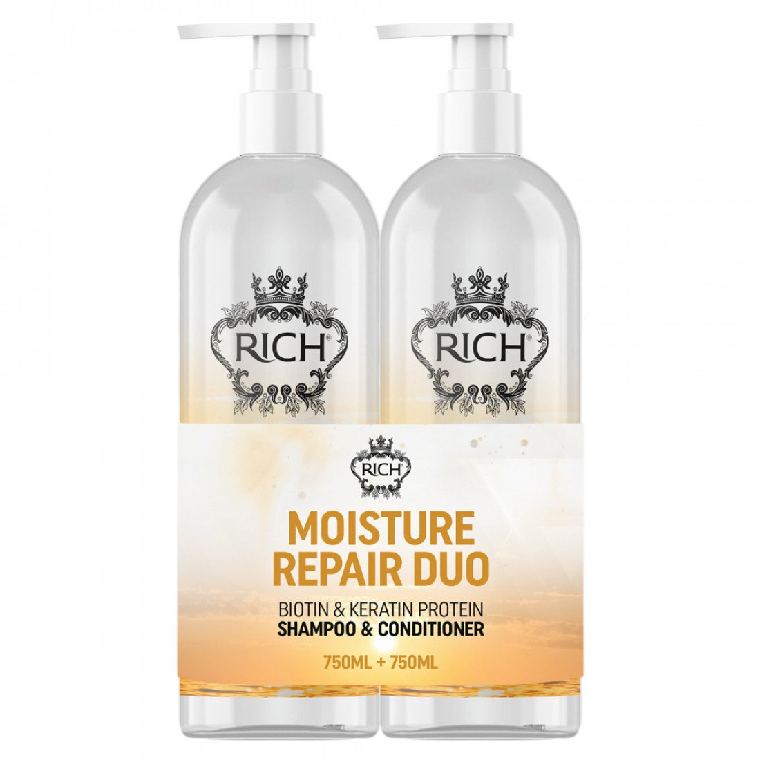 RICH Pure Luxury Moisture Repair Duo,  Набор для увлажнения волос