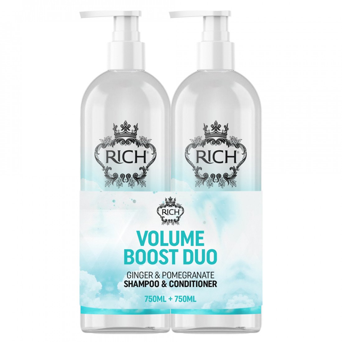 RICH Pure Luxury Volume Boost Duo, Apjoma palielināšanas komplekts