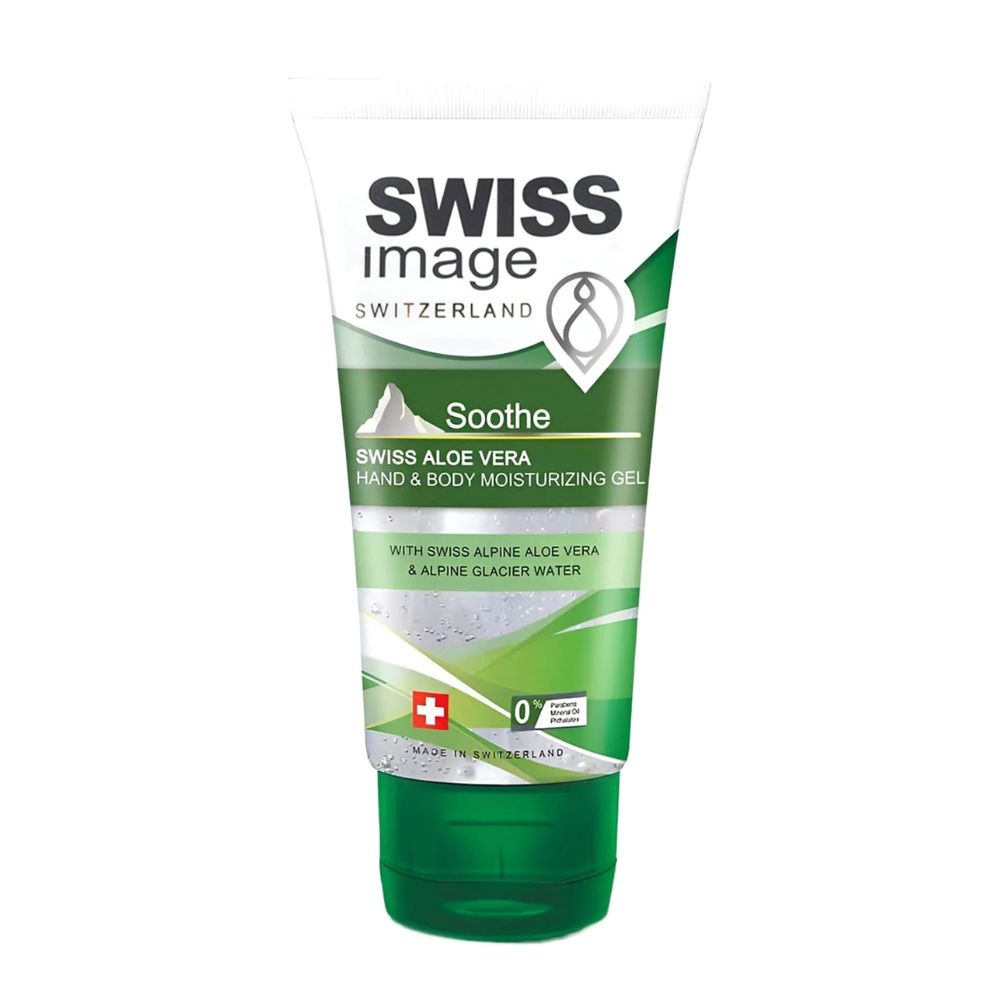 Swiss Image Body Care Soothe Swiss Aloe Vera Hand & Body Moisturizing Gel Roku un ķermeņa mitrināšanas želeja