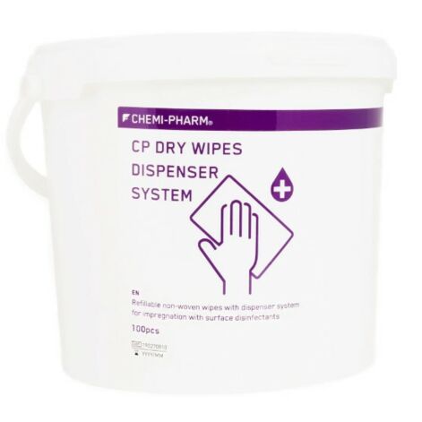 Chemi-Pharm Dry Wipes+Dispencer Kuivad Rätikud Täitepakk+Kanister
