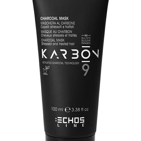 Echosline Karbon 9 Charcoal Mask Mask Stressis ja Töödeldud Juustele