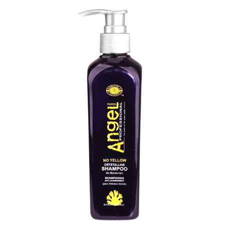 Angel Paris Professional No Yellow Crystalline Shampoo Šampoon Soojade Toonide Neutraliseerimiseks