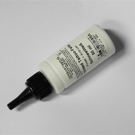 White tattoo ink, alcohol based, 100ml. Temporary tattoo