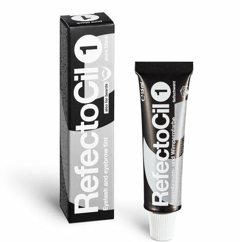 RefectoCil Pure Black nr 1 Краска для ресниц и бровей Насыщенный черный № 1