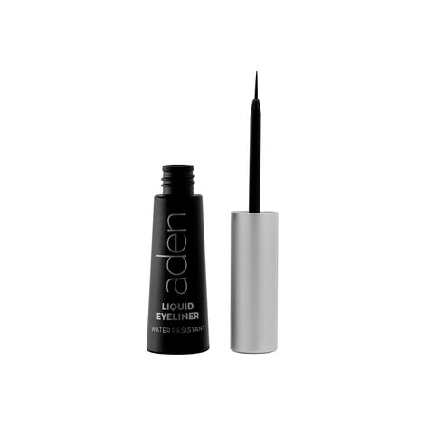 Aden Liquid Eyeliner Black Musta vedenpitävä silmälasin